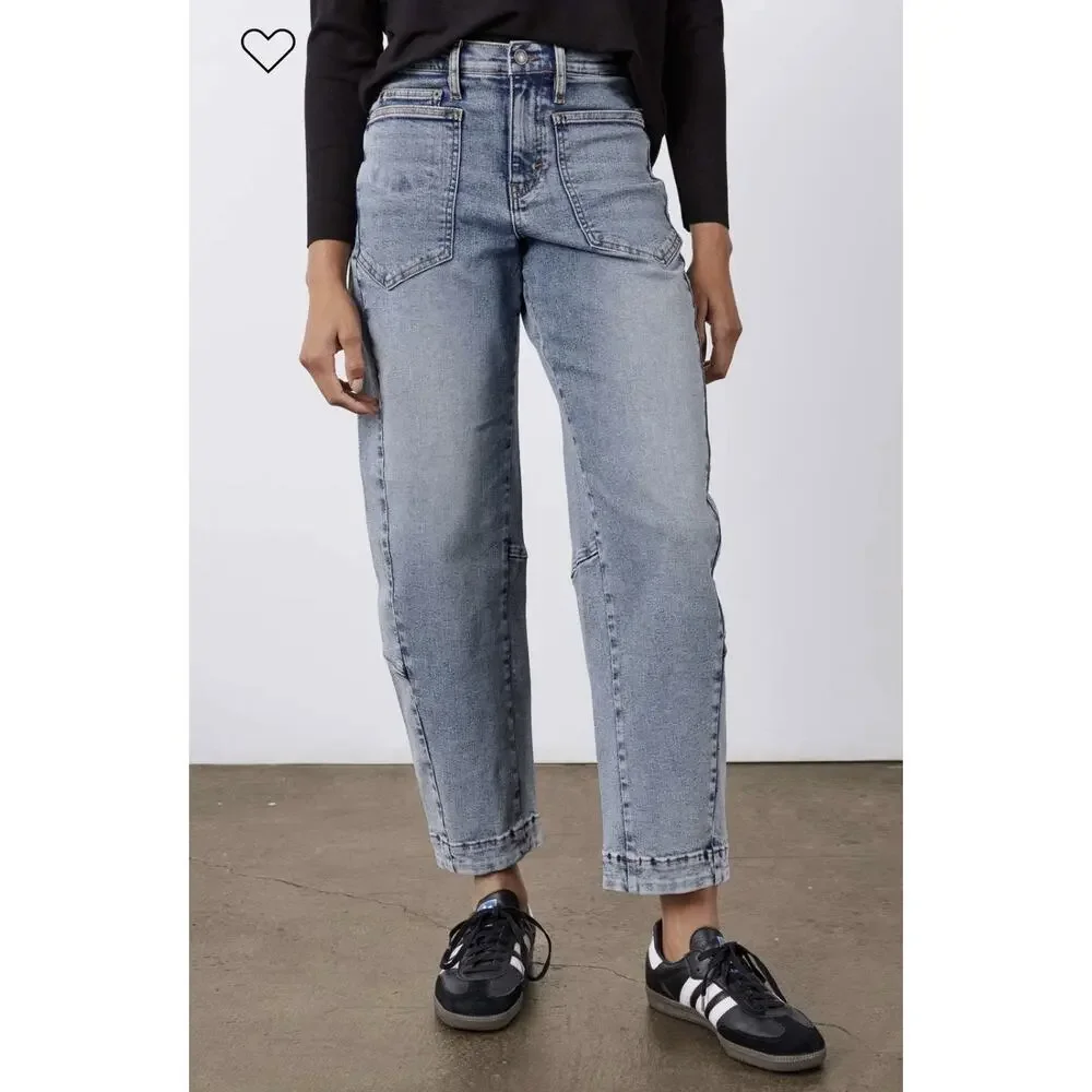 NWT Ruti Denim The Slouchy Jean 2.0 •6P• Wide Barrel Leg Taper Vintage Wave $269